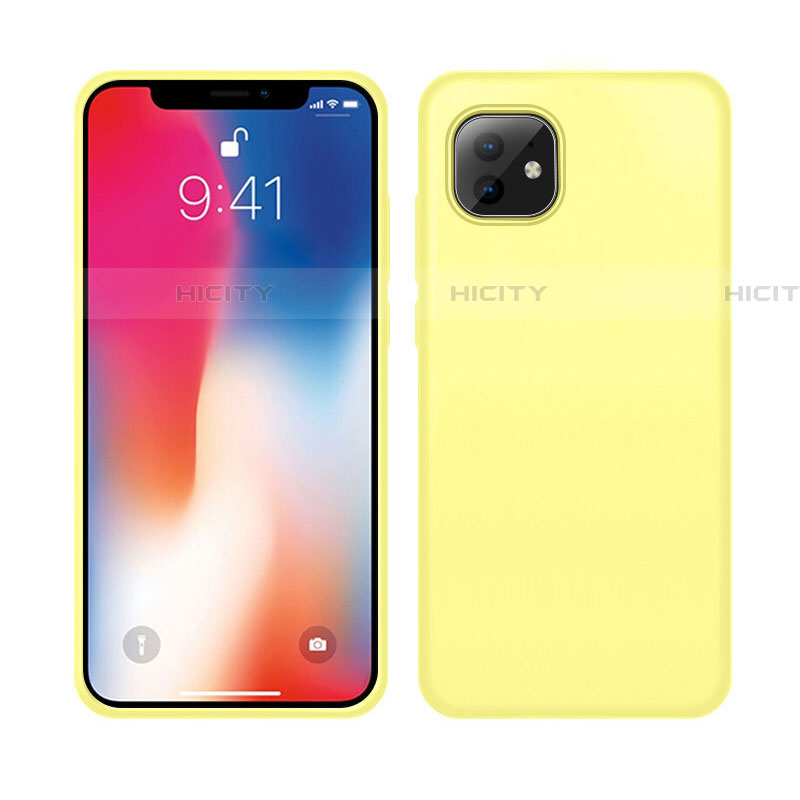 Funda Silicona Ultrafina Goma 360 Grados Carcasa C03 para Apple iPhone 11 Amarillo