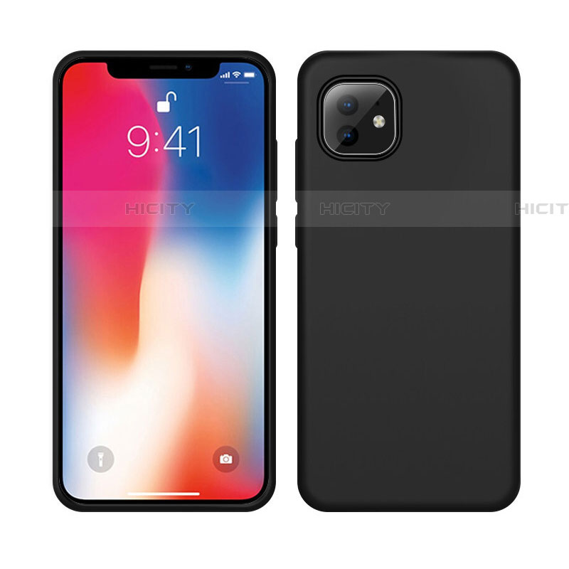 Funda Silicona Ultrafina Goma 360 Grados Carcasa C03 para Apple iPhone 11 Negro