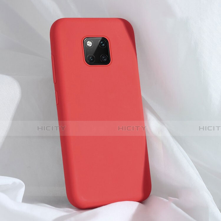 Funda Silicona Ultrafina Goma 360 Grados Carcasa C03 para Huawei Mate 20 Pro Rojo