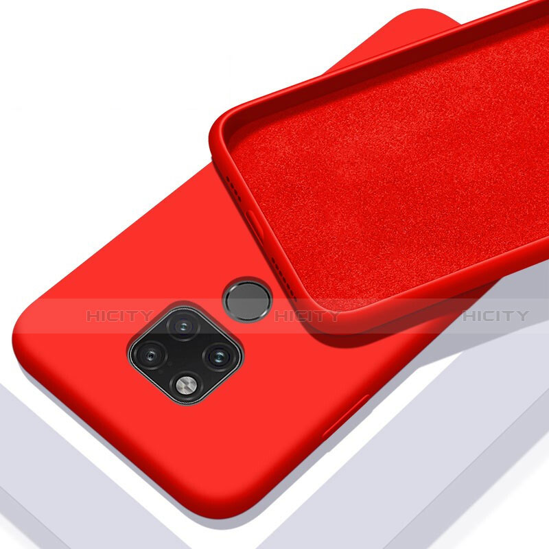 Funda Silicona Ultrafina Goma 360 Grados Carcasa C03 para Huawei Mate 20 X 5G Rojo