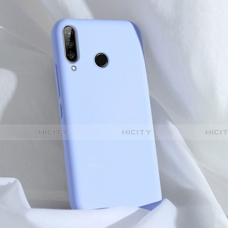 Funda Silicona Ultrafina Goma 360 Grados Carcasa C03 para Huawei Nova 4e Azul Cielo