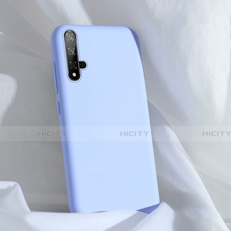 Funda Silicona Ultrafina Goma 360 Grados Carcasa C03 para Huawei Nova 5 Azul Cielo