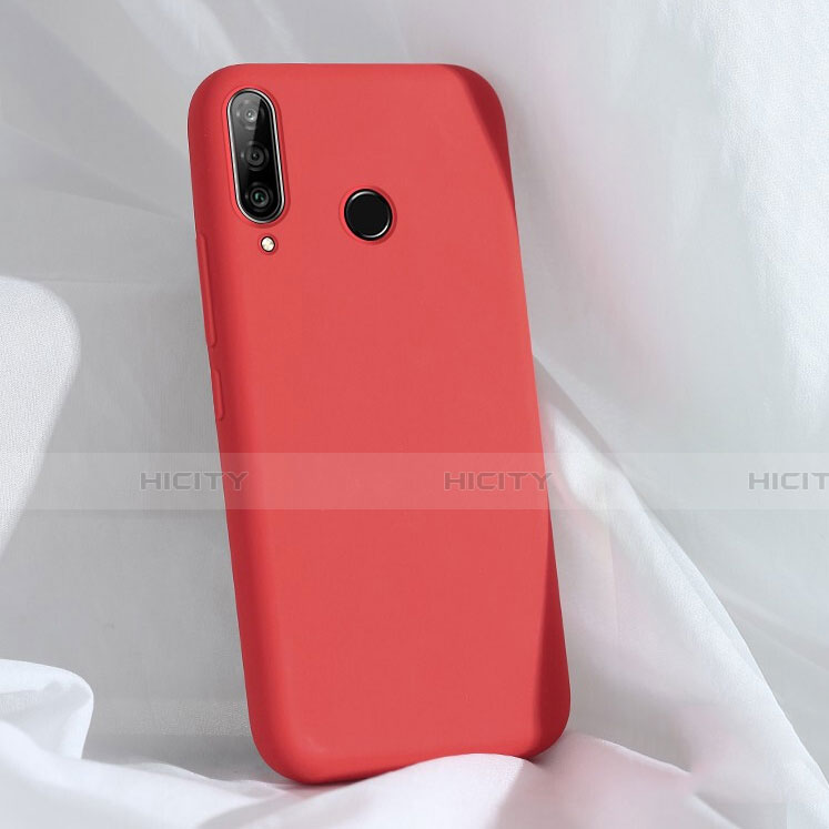 Funda Silicona Ultrafina Goma 360 Grados Carcasa C03 para Huawei P30 Lite XL Rojo