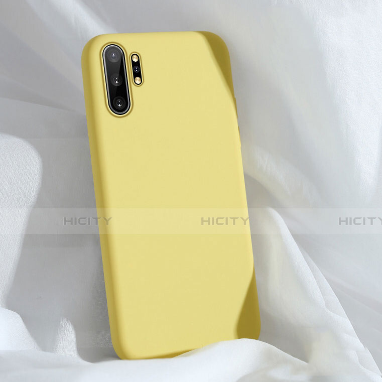 Funda Silicona Ultrafina Goma 360 Grados Carcasa C03 para Samsung Galaxy Note 10 Plus 5G Amarillo