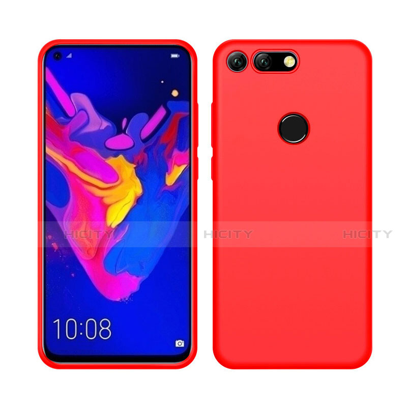 Funda Silicona Ultrafina Goma 360 Grados Carcasa C04 para Huawei Honor V20 Rojo