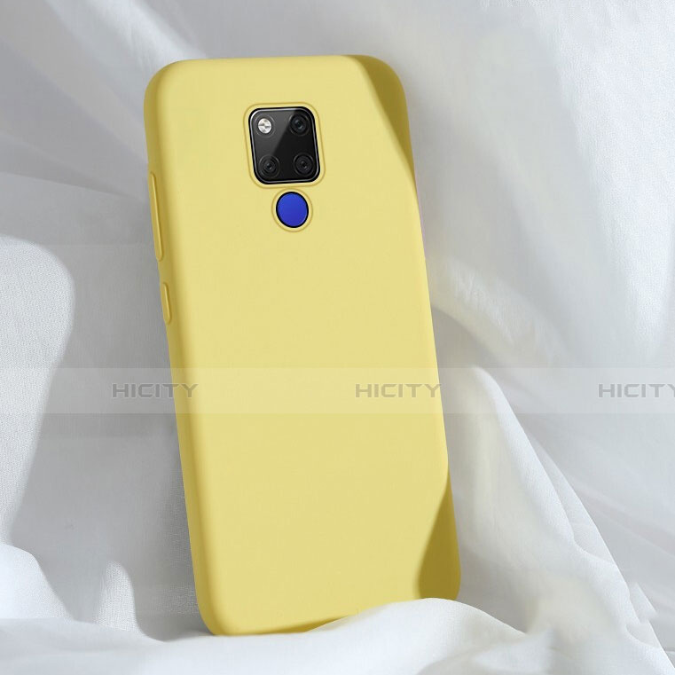 Funda Silicona Ultrafina Goma 360 Grados Carcasa C04 para Huawei Mate 20 X 5G Amarillo