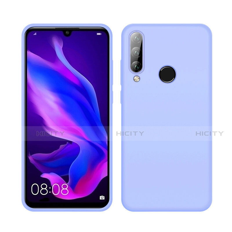 Funda Silicona Ultrafina Goma 360 Grados Carcasa C04 para Huawei Nova 4e Azul Cielo