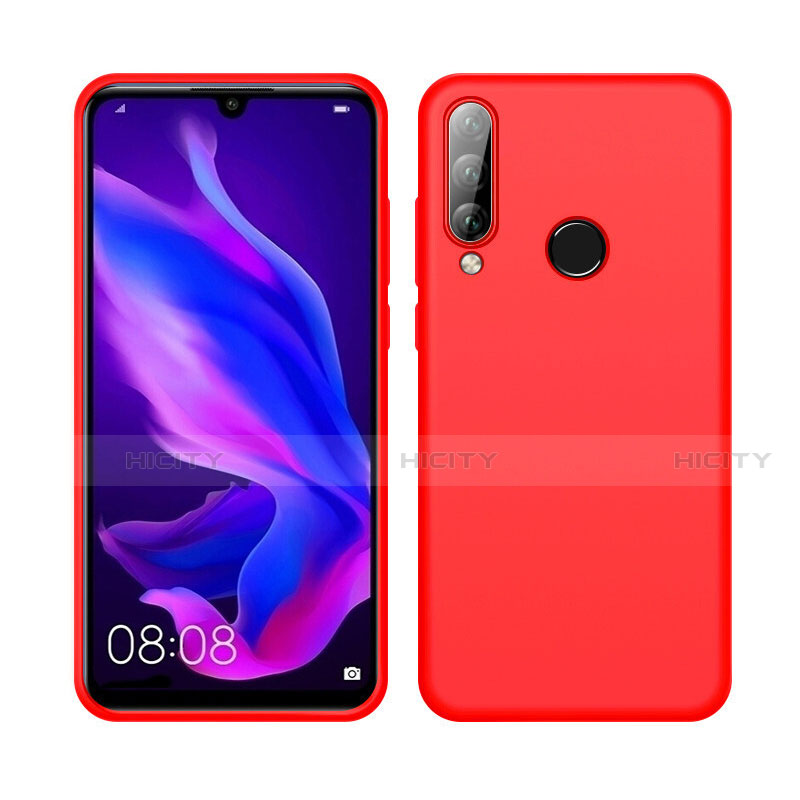 Funda Silicona Ultrafina Goma 360 Grados Carcasa C04 para Huawei Nova 4e Rojo