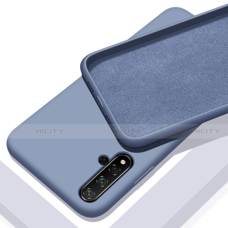 Funda Silicona Ultrafina Goma 360 Grados Carcasa C04 para Huawei Nova 5 Gris