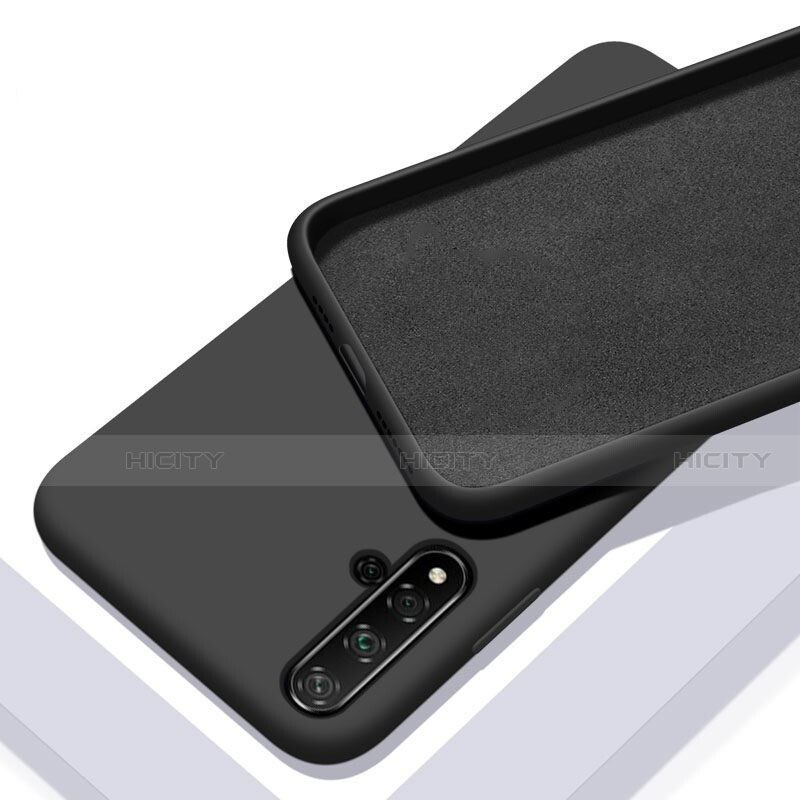 Funda Silicona Ultrafina Goma 360 Grados Carcasa C04 para Huawei Nova 5 Negro