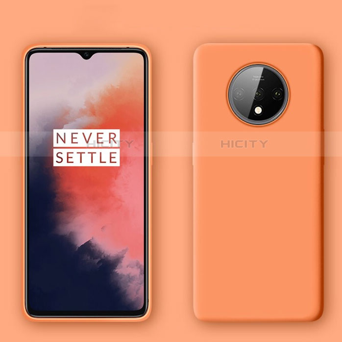 Funda Silicona Ultrafina Goma 360 Grados Carcasa C04 para OnePlus 7T Naranja