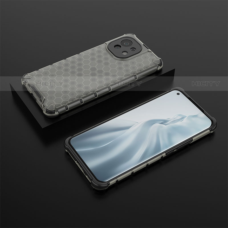 Funda Silicona Ultrafina Goma 360 Grados Carcasa C04 para Xiaomi Mi 11 Lite 4G Gris