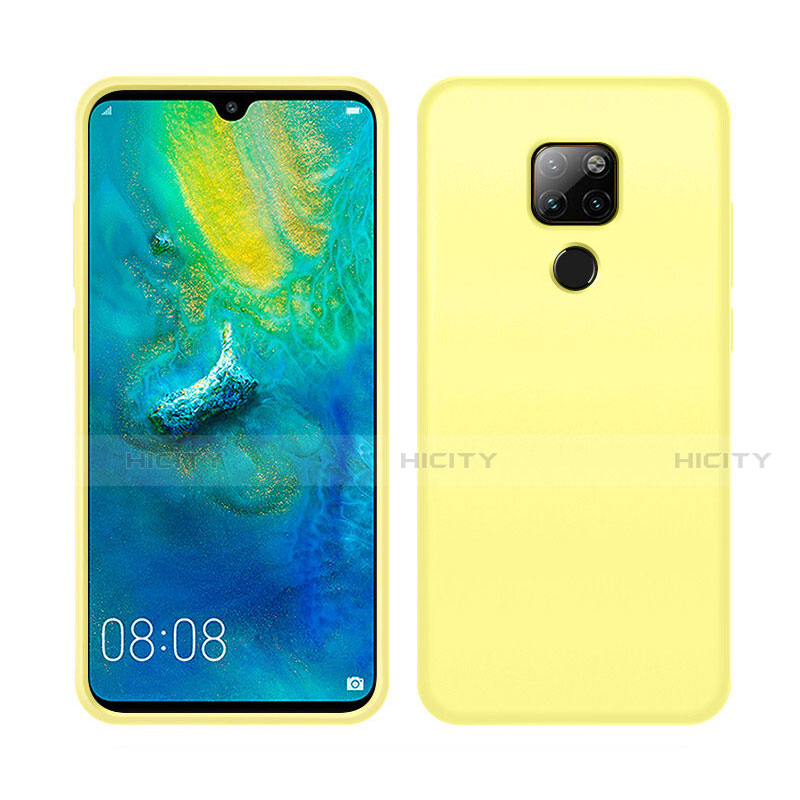 Funda Silicona Ultrafina Goma 360 Grados Carcasa C05 para Huawei Mate 20 X 5G Amarillo