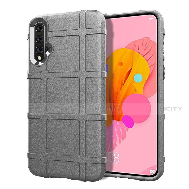 Funda Silicona Ultrafina Goma 360 Grados Carcasa C05 para Huawei Nova 5 Plata