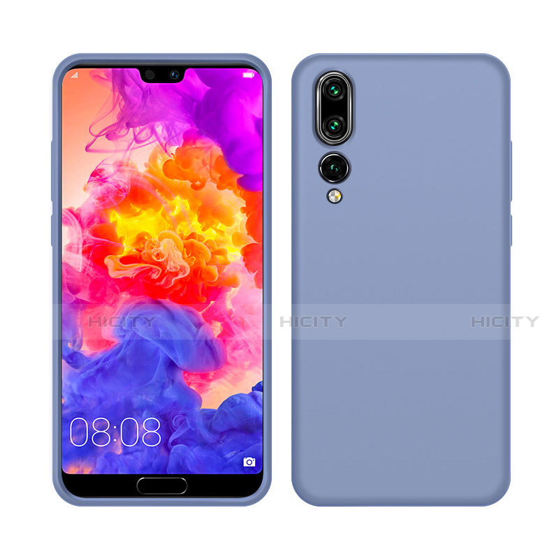 Funda Silicona Ultrafina Goma 360 Grados Carcasa C05 para Huawei P20 Pro Gris