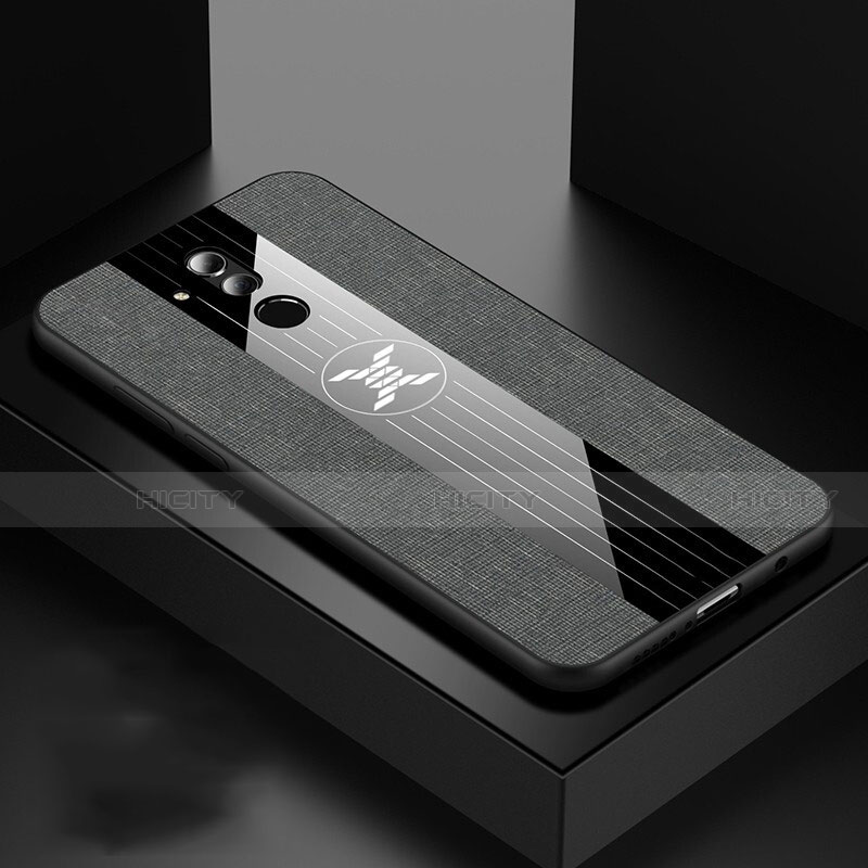 Funda Silicona Ultrafina Goma 360 Grados Carcasa C06 para Huawei Mate 20 Lite Gris Oscuro