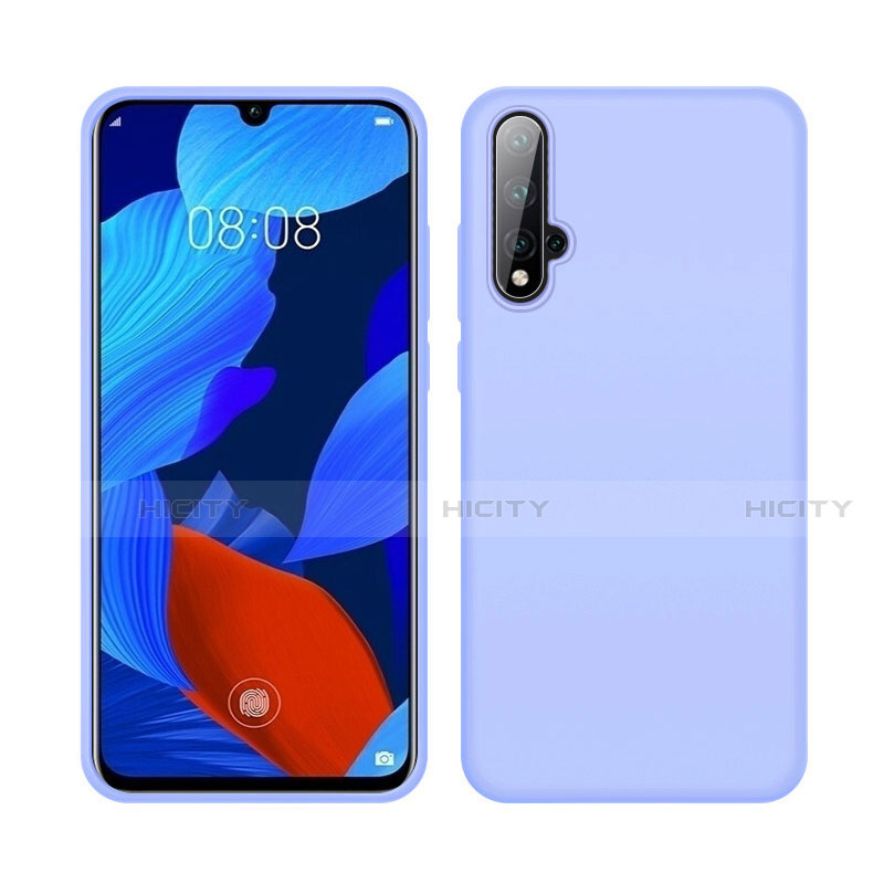 Funda Silicona Ultrafina Goma 360 Grados Carcasa C06 para Huawei Nova 5 Azul Cielo