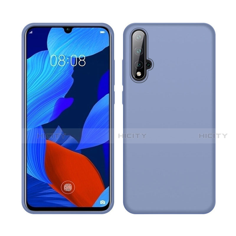 Funda Silicona Ultrafina Goma 360 Grados Carcasa C06 para Huawei Nova 5 Gris