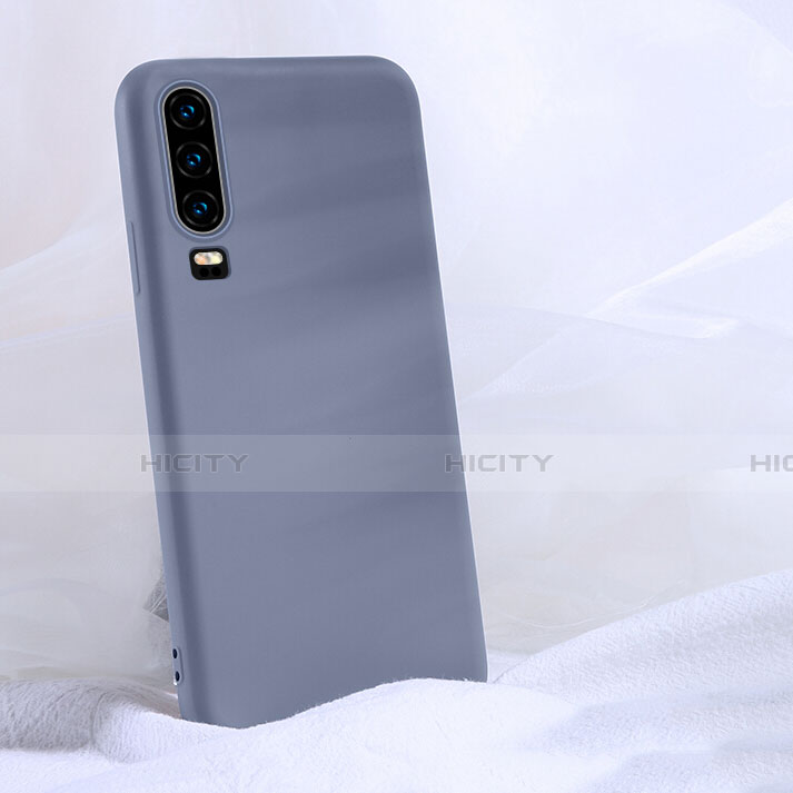 Funda Silicona Ultrafina Goma 360 Grados Carcasa C06 para Huawei P30 Gris