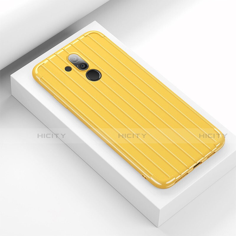 Funda Silicona Ultrafina Goma 360 Grados Carcasa C07 para Huawei Mate 20 Lite Amarillo