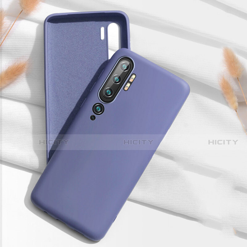 Funda Silicona Ultrafina Goma 360 Grados Carcasa C07 para Xiaomi Mi Note 10 Pro Gris