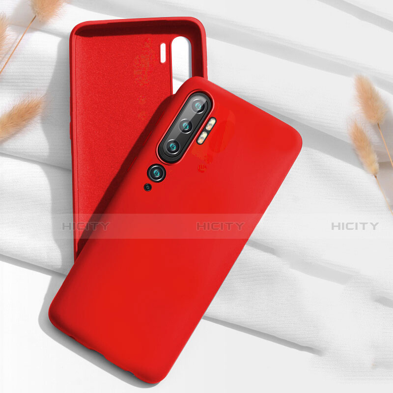 Funda Silicona Ultrafina Goma 360 Grados Carcasa C07 para Xiaomi Mi Note 10 Pro Rojo