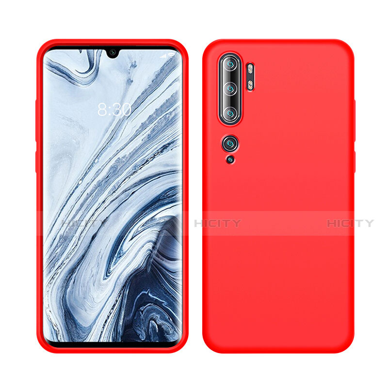 Funda Silicona Ultrafina Goma 360 Grados Carcasa C08 para Xiaomi Mi Note 10 Pro Rojo