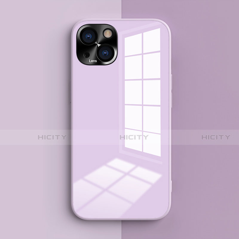 Funda Silicona Ultrafina Goma 360 Grados Carcasa G01 para Apple iPhone 13 Purpura Claro