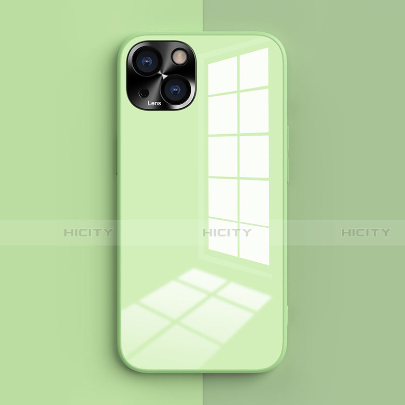 Funda Silicona Ultrafina Goma 360 Grados Carcasa G01 para Apple iPhone 14 Plus Ejercito Verde