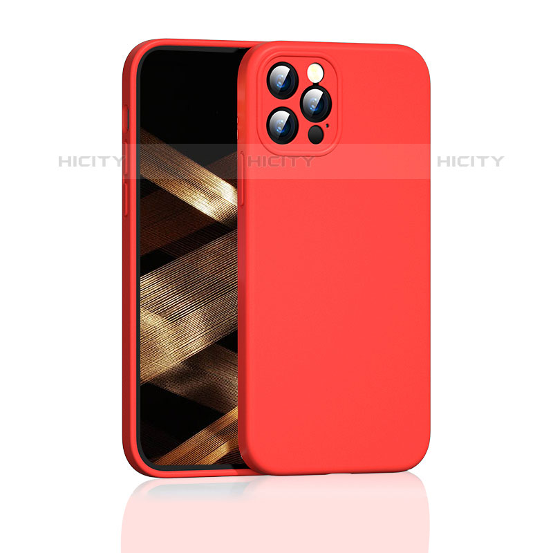 Funda Silicona Ultrafina Goma 360 Grados Carcasa G01 para Apple iPhone 16 Pro Max Rojo