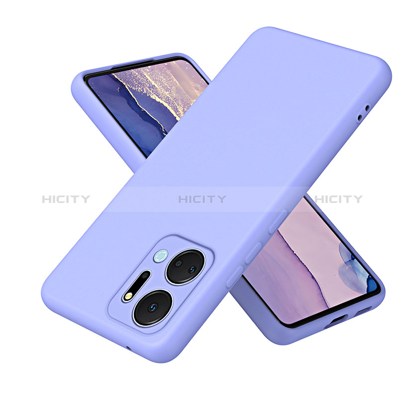 Funda Silicona Ultrafina Goma 360 Grados Carcasa H01P para Huawei Honor X7a Morado