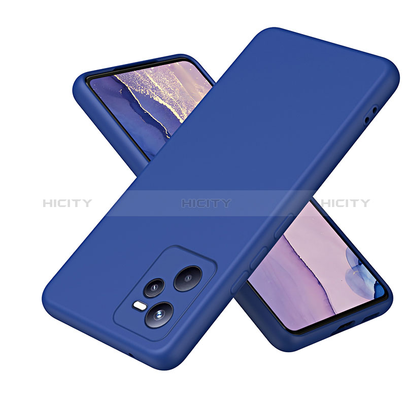 Funda Silicona Ultrafina Goma 360 Grados Carcasa H01P para Realme C35 Azul