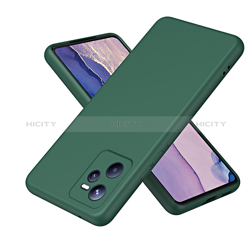 Funda Silicona Ultrafina Goma 360 Grados Carcasa H01P para Realme C35 Verde