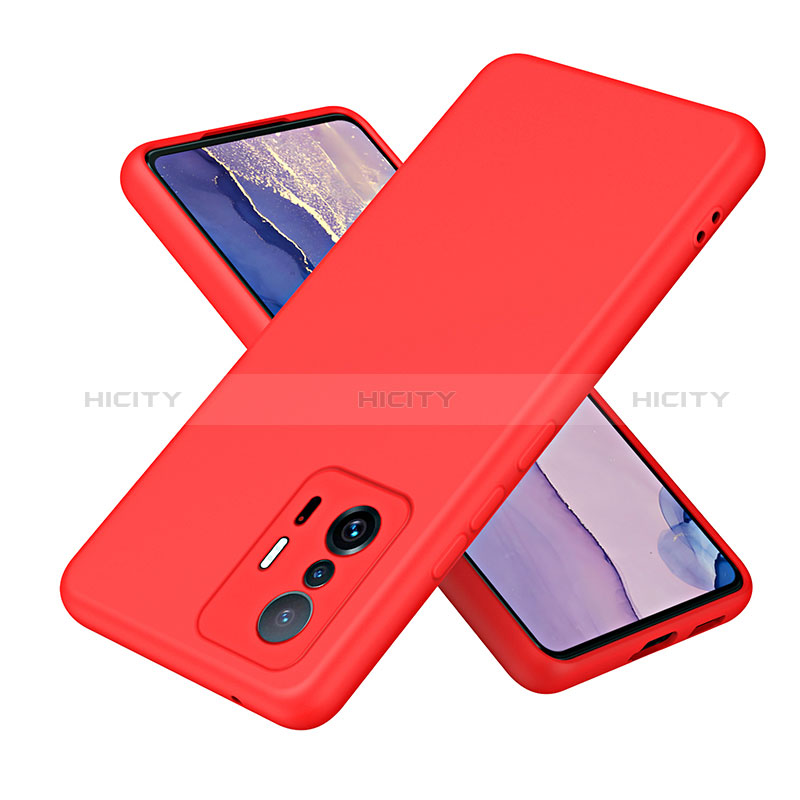 Funda Silicona Ultrafina Goma 360 Grados Carcasa H01P para Xiaomi Mi 11T Pro 5G Rojo