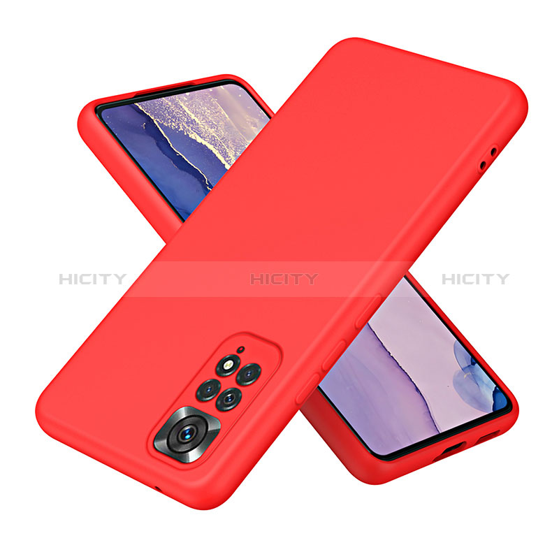 Funda Silicona Ultrafina Goma 360 Grados Carcasa H01P para Xiaomi Redmi Note 11 Pro 5G Rojo