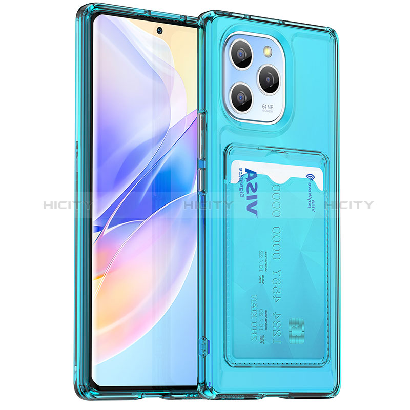 Funda Silicona Ultrafina Goma 360 Grados Carcasa HD1 para Huawei Honor 60 SE 5G Azul