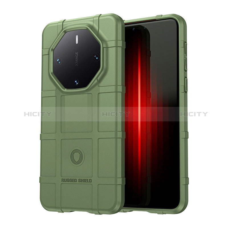 Funda Silicona Ultrafina Goma 360 Grados Carcasa J01S para Huawei Mate 60 RS Ultimate Verde