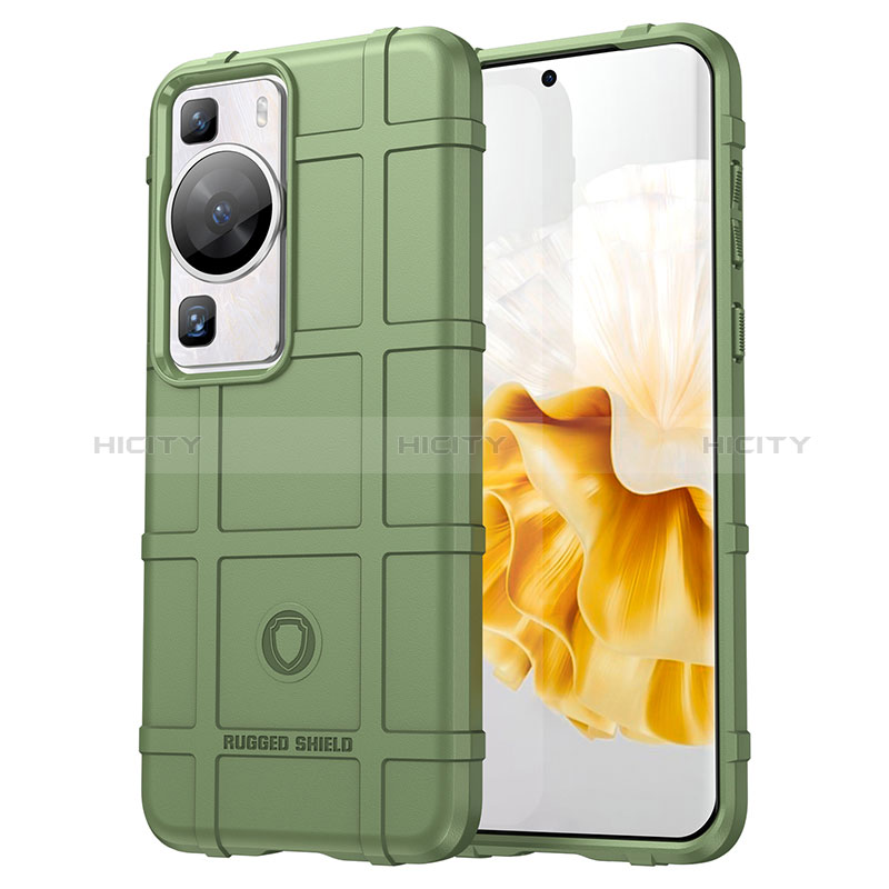 Funda Silicona Ultrafina Goma 360 Grados Carcasa J01S para Huawei P60 Verde