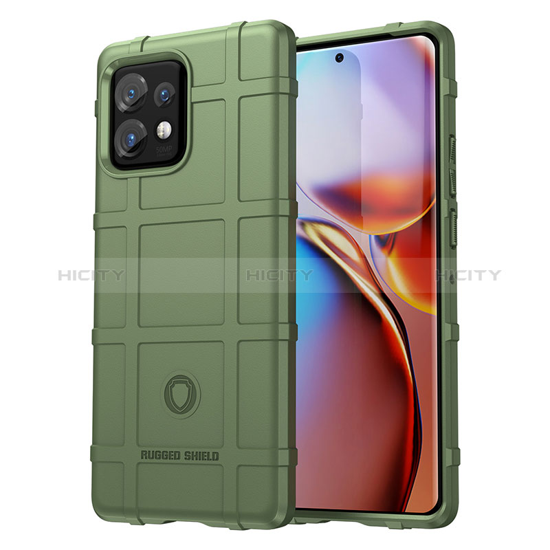 Funda Silicona Ultrafina Goma 360 Grados Carcasa J01S para Motorola Moto Edge 40 Pro 5G Verde