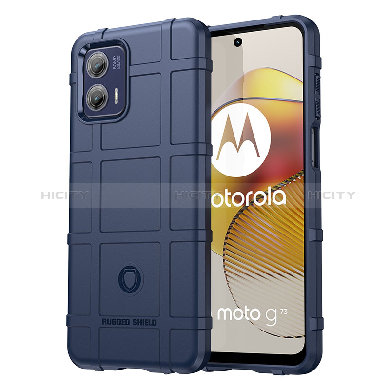 Funda Silicona Ultrafina Goma 360 Grados Carcasa H01P para Motorola Moto G73  5G Morado
