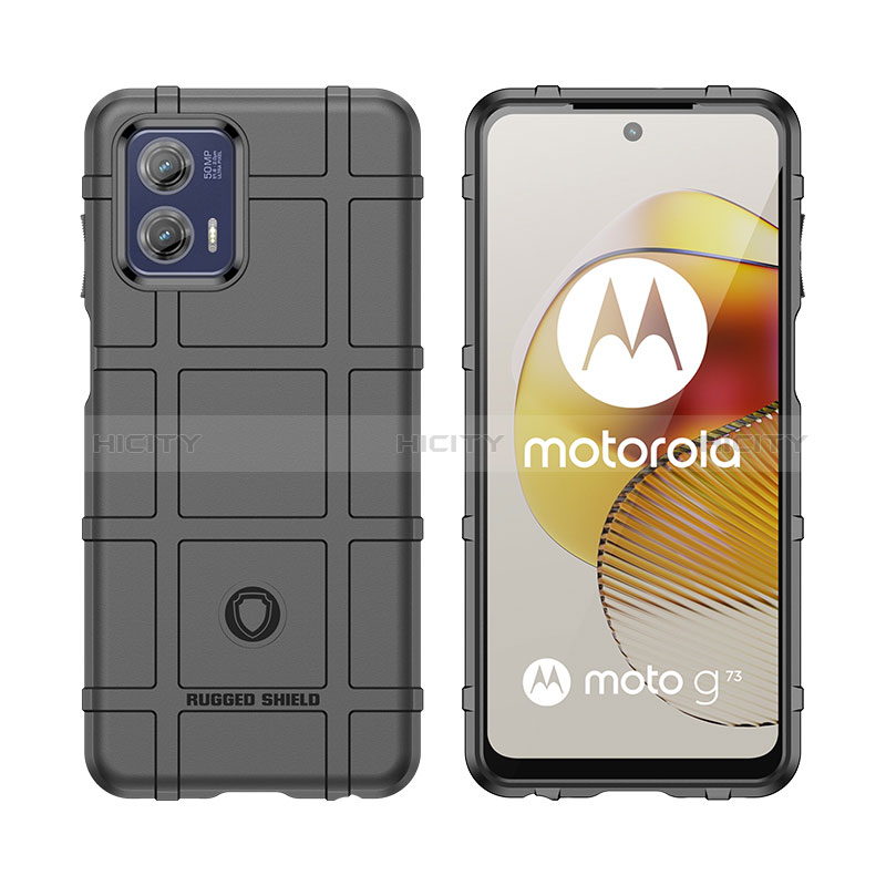 Funda Silicona Ultrafina Goma 360 Grados Carcasa H01P para Motorola Moto G73  5G Morado