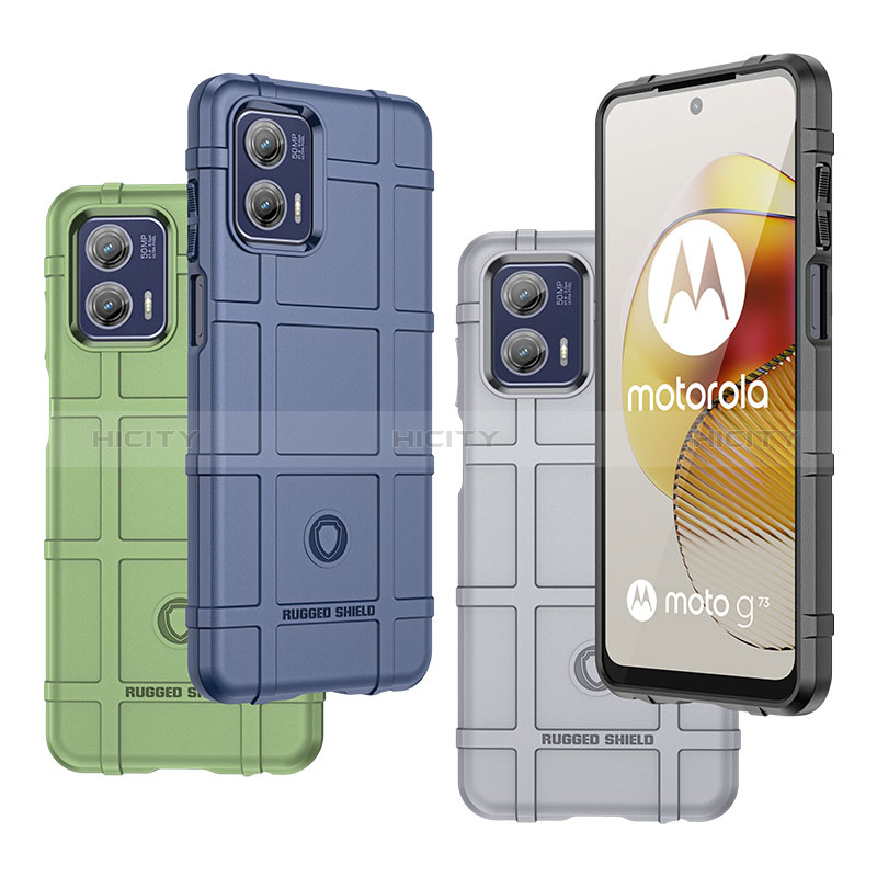 Funda Silicona Ultrafina Goma 360 Grados Carcasa H01P para Motorola Moto G73  5G Morado