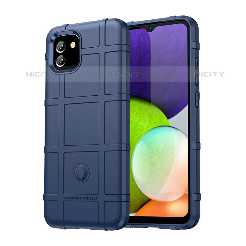 Funda Silicona Ultrafina Goma 360 Grados Carcasa J01S para Samsung Galaxy A03 Azul