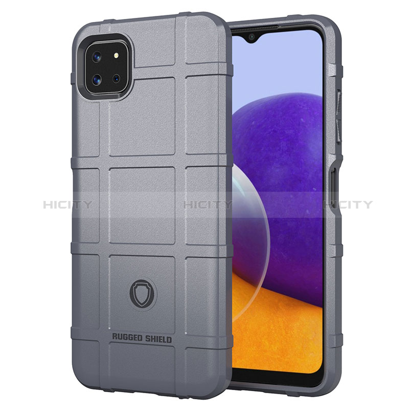 Funda Silicona Ultrafina Goma 360 Grados Carcasa J01S para Samsung Galaxy A22s 5G Gris