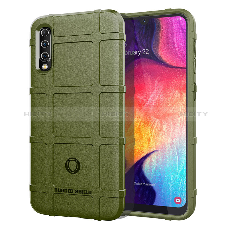 Funda Silicona Ultrafina Goma 360 Grados Carcasa J01S para Samsung Galaxy A50S Verde