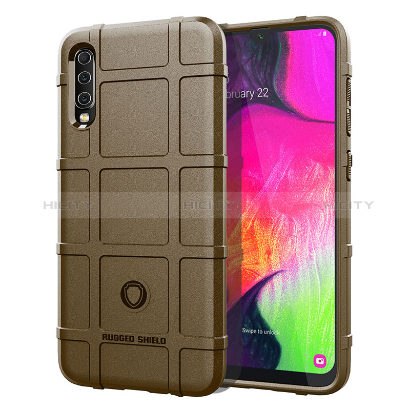 Funda Silicona Ultrafina Goma 360 Grados Carcasa J01S para Samsung Galaxy A70 Marron