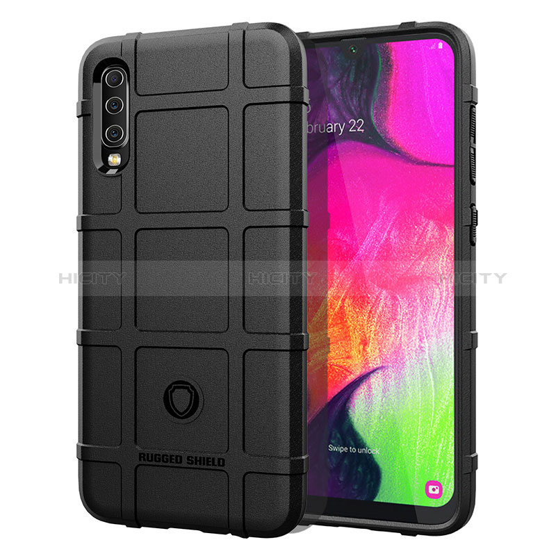 Funda Silicona Ultrafina Goma 360 Grados Carcasa J01S para Samsung Galaxy A70 Negro