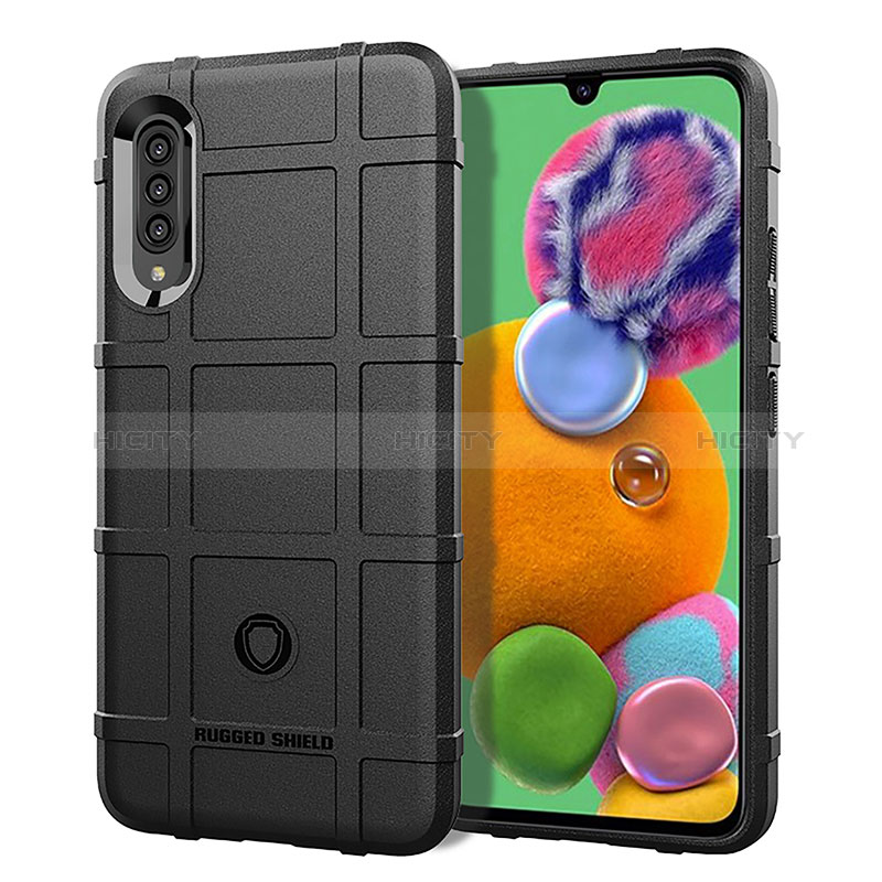 Funda Silicona Ultrafina Goma 360 Grados Carcasa J01S para Samsung Galaxy A90 5G Negro