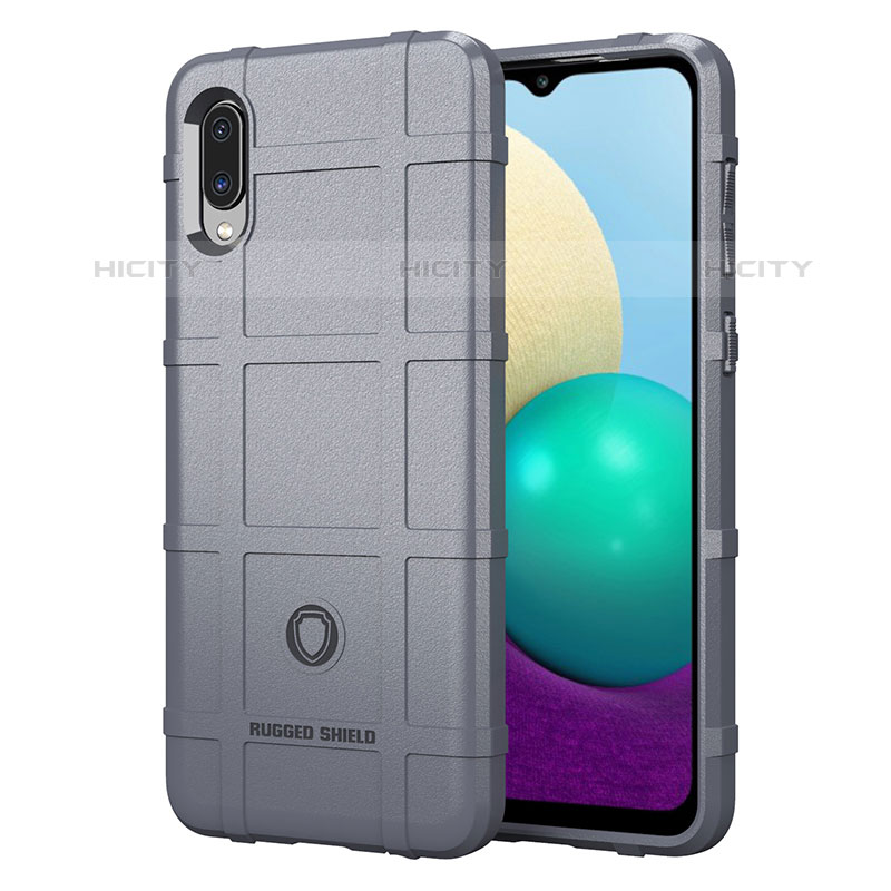 Funda Silicona Ultrafina Goma 360 Grados Carcasa J01S para Samsung Galaxy M02 Gris