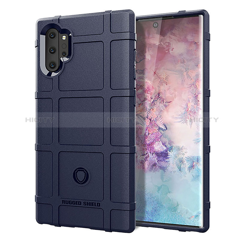 Funda Silicona Ultrafina Goma 360 Grados Carcasa J01S para Samsung Galaxy Note 10 Plus 5G Azul